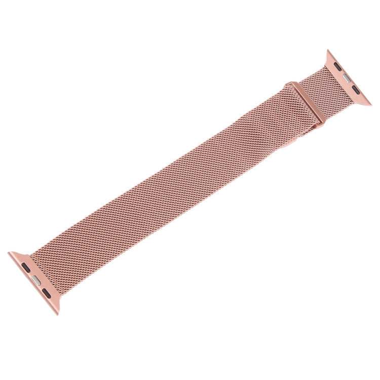 For Apple Watch SE 44mm Milanese Metal Magnetic Watch Band(Pink) - Watch Bands by PMC Jewellery | Online Shopping South Africa | PMC Jewellery