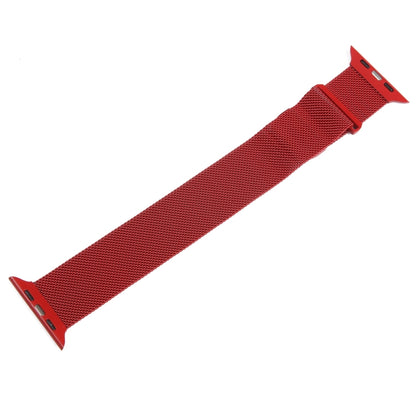 For Apple Watch 5 44mm Milanese Metal Magnetic Watch Band(Red) - Watch Bands by PMC Jewellery | Online Shopping South Africa | PMC Jewellery