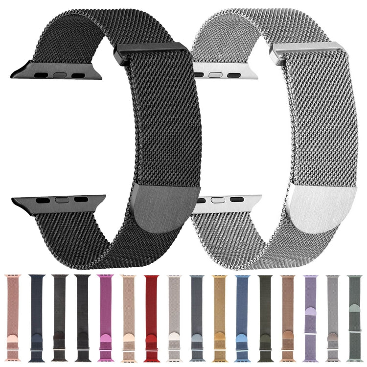 For Apple Watch 7 41mm Milanese Metal Magnetic Watch Band(Space Grey) - Watch Bands by PMC Jewellery | Online Shopping South Africa | PMC Jewellery