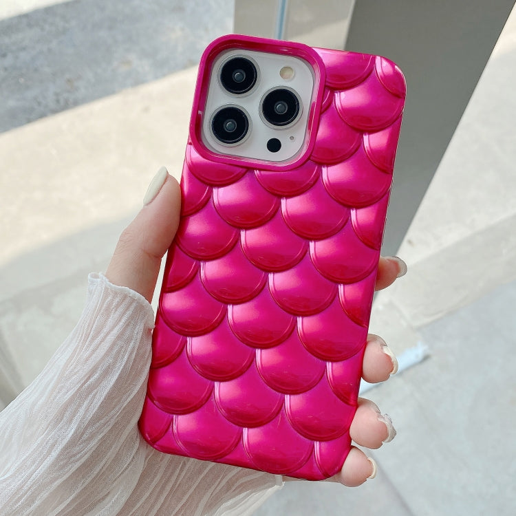 For iPhone 13 Pro 3D Scale Style TPU Phone Case(Rose Red) - iPhone 13 Pro Cases by PMC Jewellery | Online Shopping South Africa | PMC Jewellery