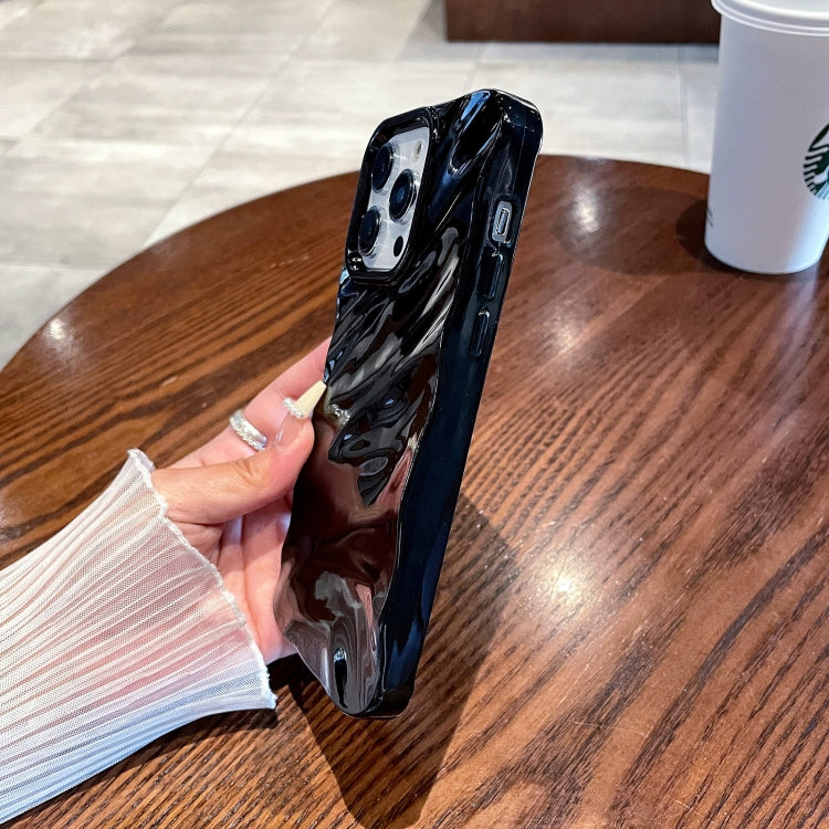 For iPhone 11 Solid Color Wave Texture TPU Phone Case(Chocolate) - iPhone 11 Cases by PMC TechLife | Online Shopping South Africa | PMC TechLife