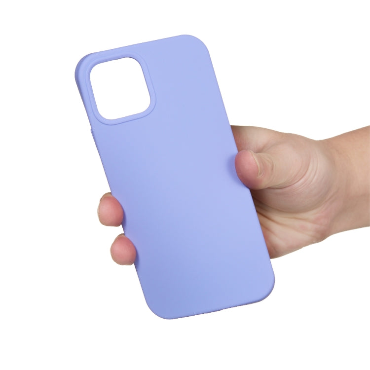 For iPhone 15 Solid Color Silicone Phone Case(Purple) - iPhone 15 Cases by PMC Jewellery | Online Shopping South Africa | PMC Jewellery