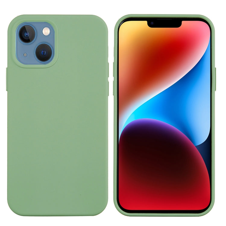 For iPhone 15 Plus Solid Color Silicone Phone Case(Mint Green) - iPhone 15 Plus Cases by PMC Jewellery | Online Shopping South Africa | PMC Jewellery