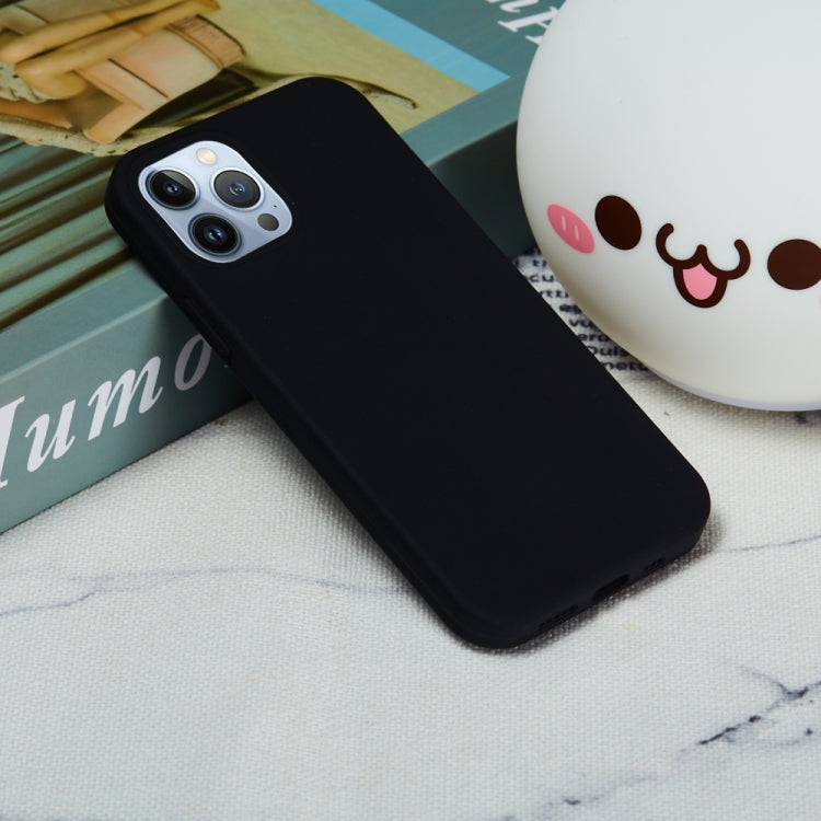 For iPhone 15 Pro Solid Color Silicone Phone Case(Black) - iPhone 15 Pro Cases by PMC TechLife | Online Shopping South Africa | PMC TechLife