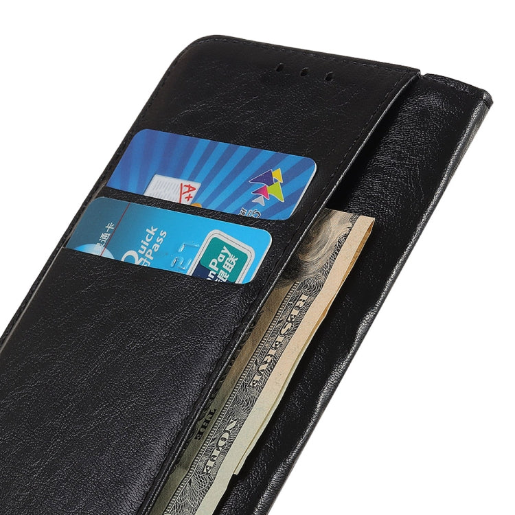 For iPhone 15 Plus Magnetic Crazy Horse Texture Horizontal Flip Leather Phone Case(Black) - free shipping - PMC TechLife - Order now!