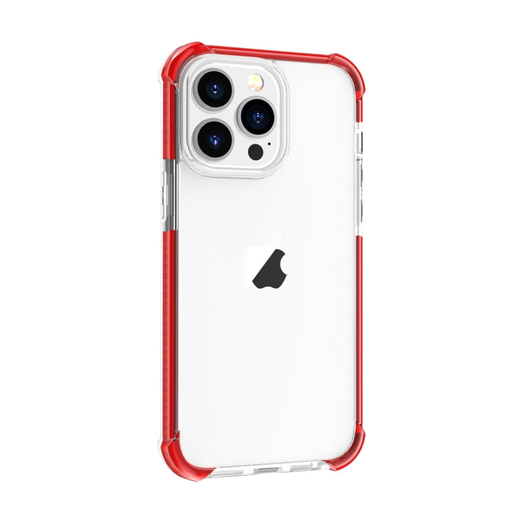 For iPhone 15 Pro Max Four-corner Shockproof TPU + Acrylic Phone Case(Red) - iPhone 15 Pro Max Cases by PMC Jewellery | Online Shopping South Africa | PMC Jewellery