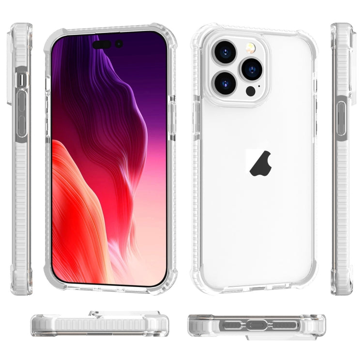 For iPhone 15 Pro Four-corner Shockproof TPU + Acrylic Phone Case(Transparent) - iPhone 15 Pro Cases by PMC Jewellery | Online Shopping South Africa | PMC Jewellery