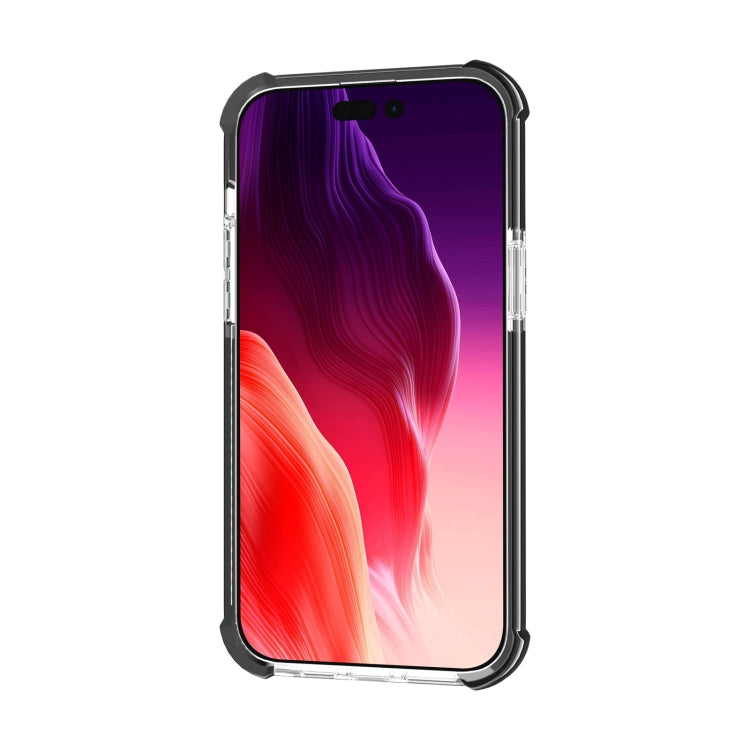 For iPhone 15 Plus Four-corner Shockproof TPU + Acrylic Phone Case(Black + Transparent) - iPhone 15 Plus Cases by PMC TechLife | Online Shopping South Africa | PMC TechLife