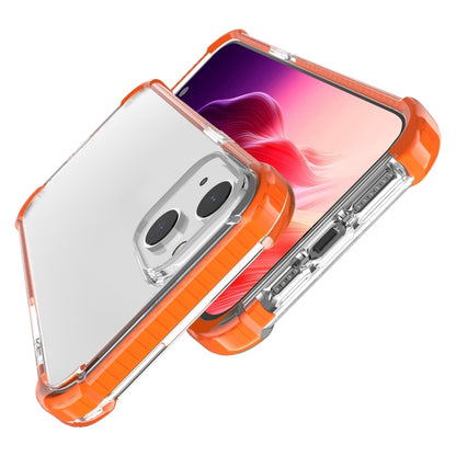 For iPhone 15 Four-corner Shockproof TPU + Acrylic Phone Case(Orange) - iPhone 15 Cases by PMC Jewellery | Online Shopping South Africa | PMC Jewellery