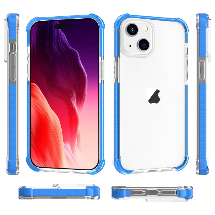 For iPhone 15 Four-corner Shockproof TPU + Acrylic Phone Case(Blue) - iPhone 15 Cases by PMC Jewellery | Online Shopping South Africa | PMC Jewellery