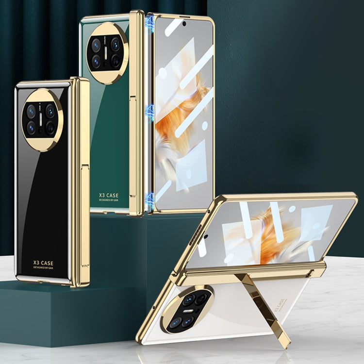 For Huawei Mate X3 GKK Integrated Plating Hinge Folding Phone Case(Black) - Huawei Cases by GKK | Online Shopping South Africa | PMC TechLife | Buy Now Pay Later Mobicred