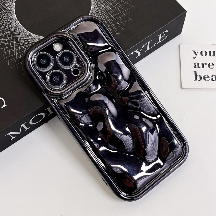 For iPhone 14 Electroplating Meteorite Texture TPU Phone Case(Black) - free shipping - PMC TechLife - Order now!