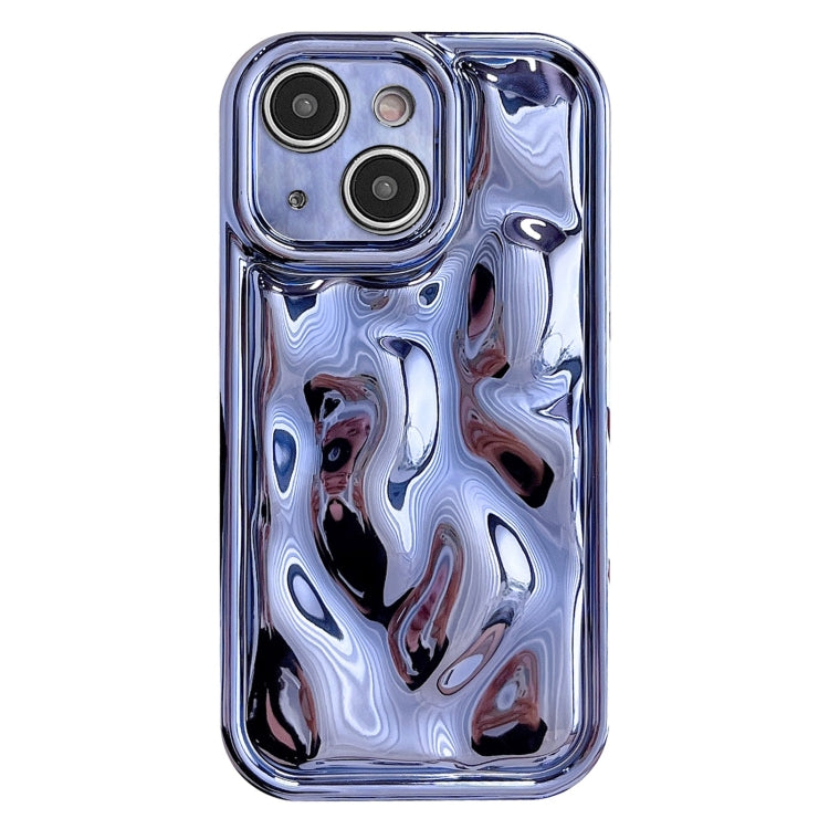 For iPhone 14 Electroplating Meteorite Texture TPU Phone Case(Blue) - free shipping - PMC TechLife - Order now!