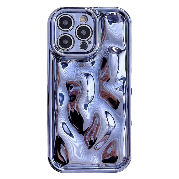For iPhone 13 Pro Electroplating Meteorite Texture TPU Phone Case(Blue) - free shipping - PMC TechLife - Order now!
