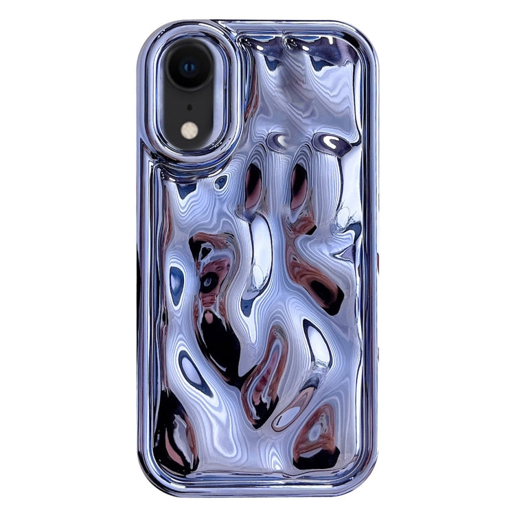 For iPhone XR Electroplating Meteorite Texture TPU Phone Case(Blue) - free shipping - PMC TechLife - Order now!
