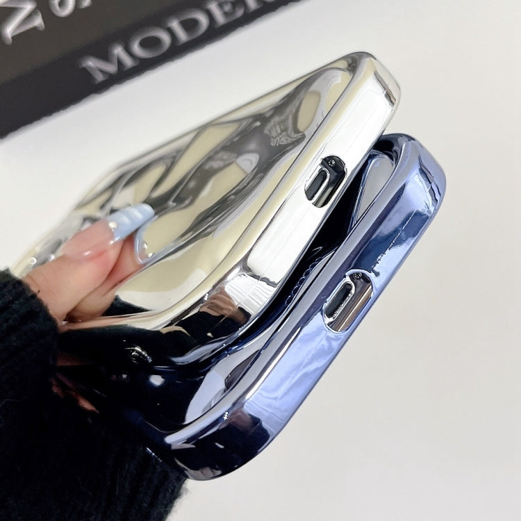 For iPhone 14 Pro Electroplating Meteorite Texture TPU Phone Case(Silver) - free shipping - PMC TechLife - Order now!