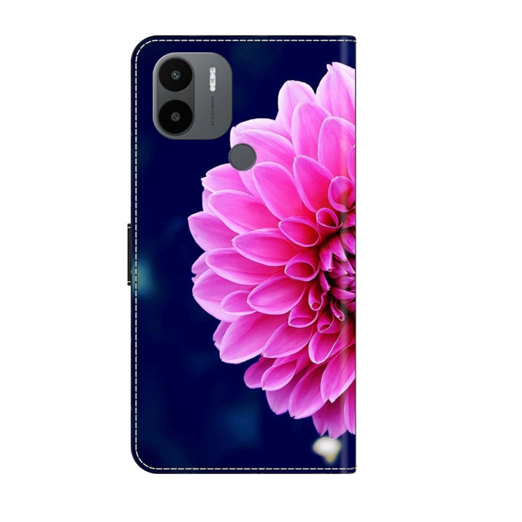 For Xiaomi Redmi A1+ / A2 / A2+ Crystal 3D Shockproof Protective Leather Phone Case(Pink Petals) - free shipping - PMC TechLife - Order now!