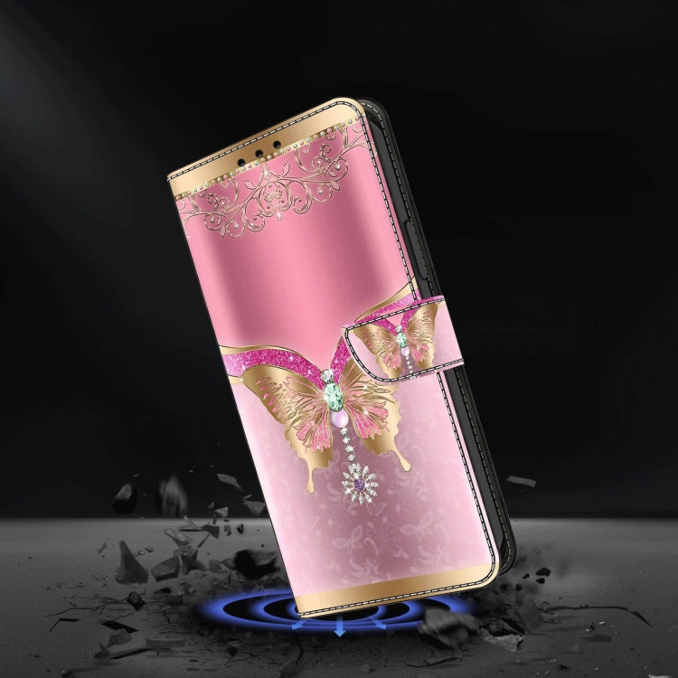 For Xiaomi Redmi 9 Crystal 3D Shockproof Protective Leather Phone Case(Pink Bottom Butterfly) - free shipping - PMC TechLife - Order now!