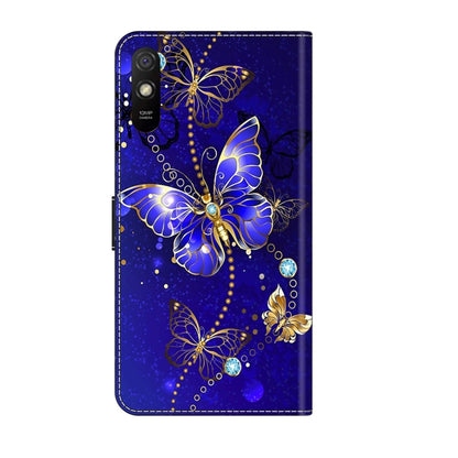 For Xiaomi Redmi 9A Crystal 3D Shockproof Protective Leather Phone Case(Diamond Butterfly) - Xiaomi Cases by PMC Jewellery | Online Shopping South Africa | PMC Jewellery