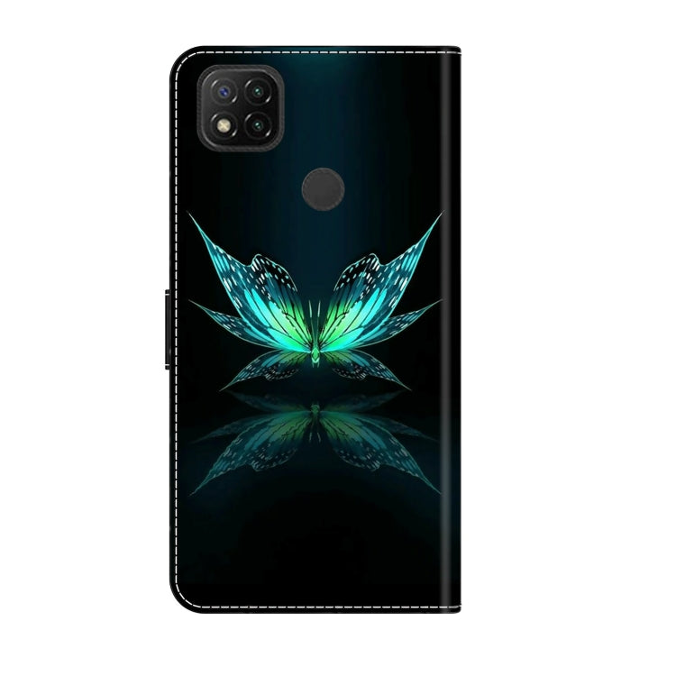 For Xiaomi Redmi 9C Crystal 3D Shockproof Protective Leather Phone Case(Reflection Dutterfly) - free shipping - PMC TechLife - Order now!