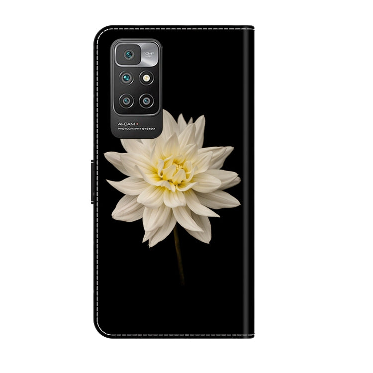 For Xiaomi Redmi 10 Crystal 3D Shockproof Protective Leather Phone Case(White Flower) - free shipping - PMC TechLife - Order now!
