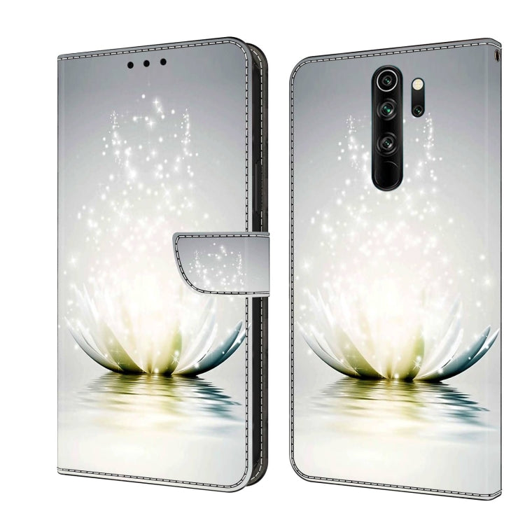 For Xiaomi Redmi Note 8 Pro Crystal 3D Shockproof Protective Leather Phone Case(Light Lotus) - free shipping - PMC TechLife - Order now!
