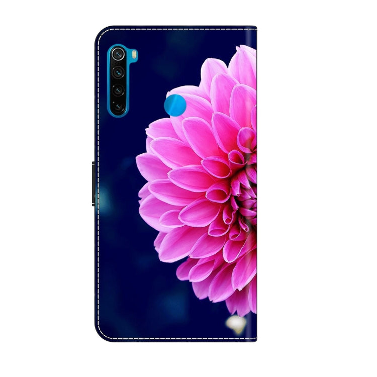 For Xiaomi Redmi Note 8T Crystal 3D Shockproof Protective Leather Phone Case(Pink Petals) - free shipping - PMC TechLife - Order now!