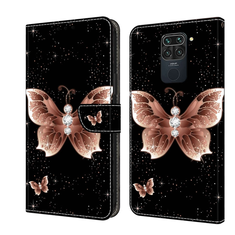 For Xiaomi Redmi Note 9 Crystal 3D Shockproof Protective Leather Phone Case(Pink Diamond Butterfly) - free shipping - PMC TechLife - Order now!