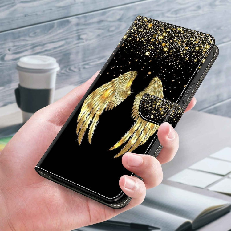 For Xiaomi Redmi Note 9 Crystal 3D Shockproof Protective Leather Phone Case(Golden Wings) - free shipping - PMC TechLife - Order now!
