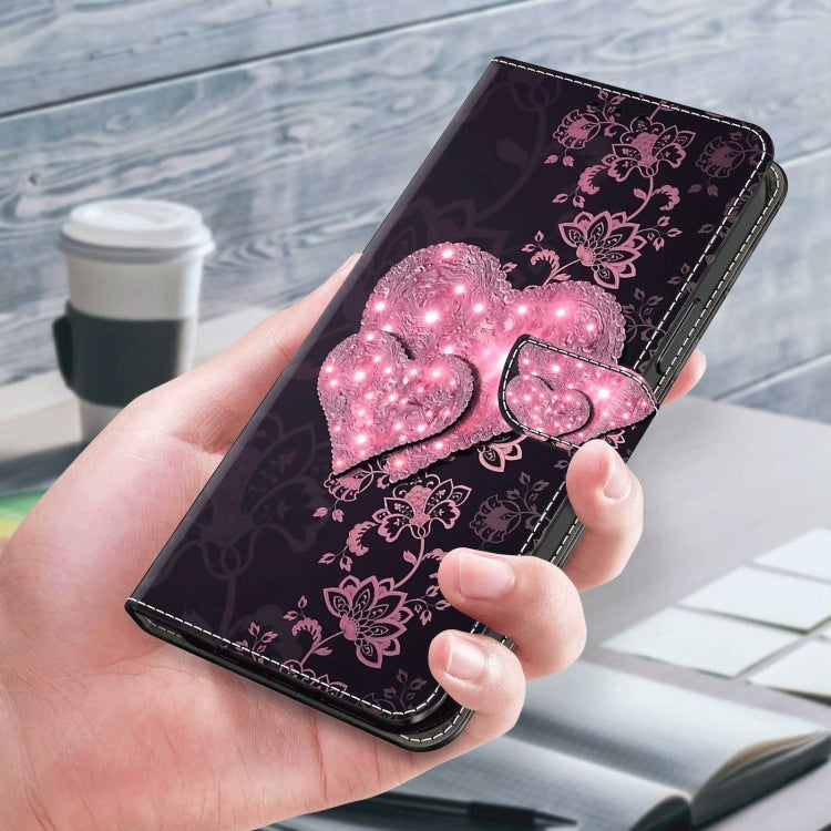 For Xiaomi Redmi Note 9 Crystal 3D Shockproof Protective Leather Phone Case(Lace Love) - free shipping - PMC TechLife - Order now!