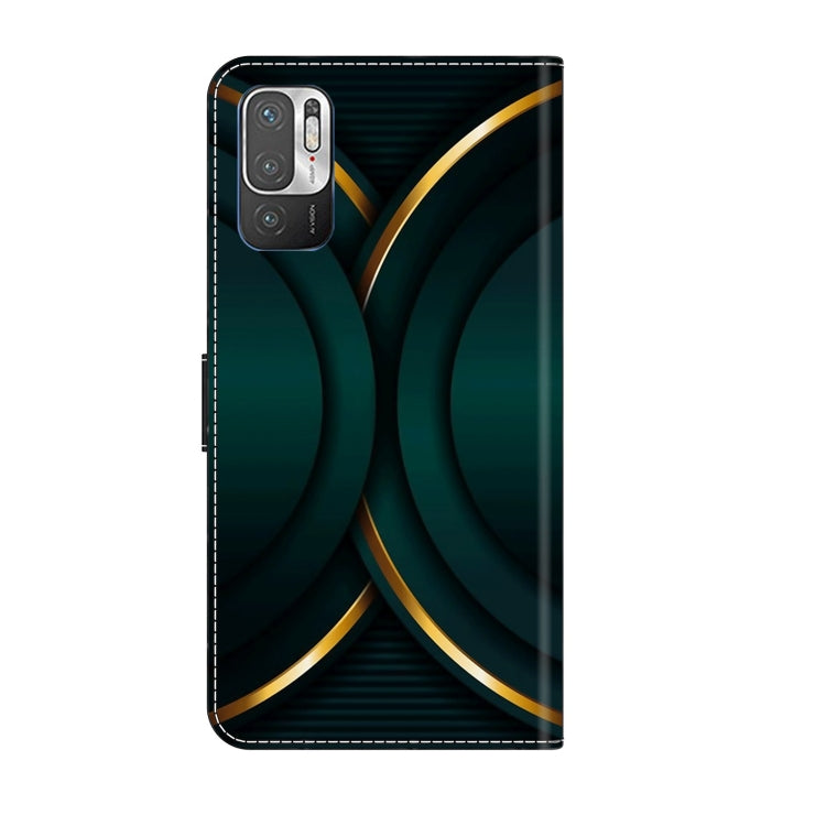 For Xiaomi Redmi Note 10 5G Crystal 3D Shockproof Protective Leather Phone Case(Gold Outline) - free shipping - PMC TechLife - Order now!