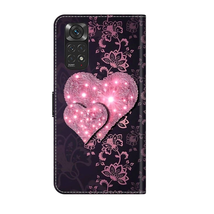 For Xiaomi Redmi Note 11 Global Crystal 3D Shockproof Protective Leather Phone Case(Lace Love) - free shipping - PMC TechLife - Order now!