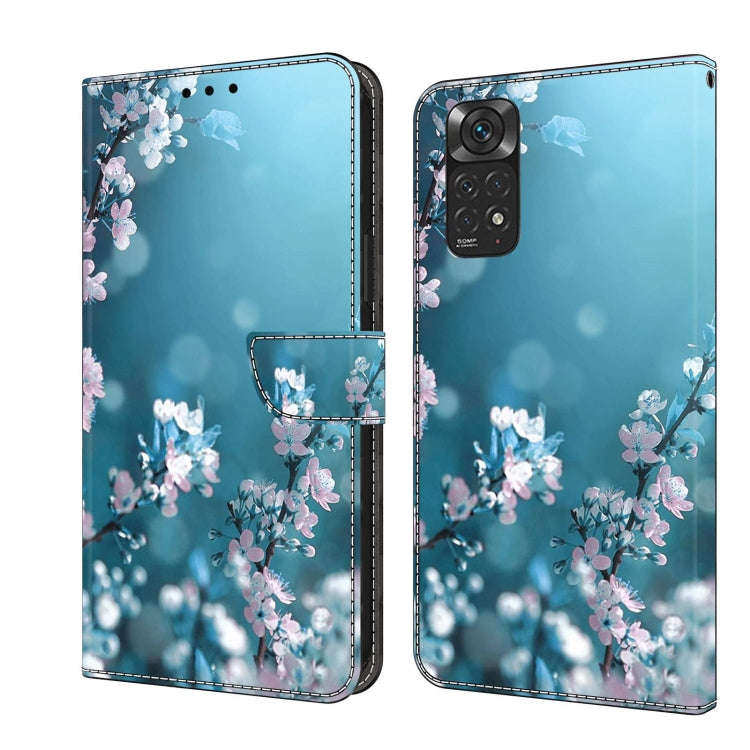For Xiaomi Redmi Note 11 Global Crystal 3D Shockproof Protective Leather Phone Case(Plum Flower) - free shipping - PMC TechLife - Order now!