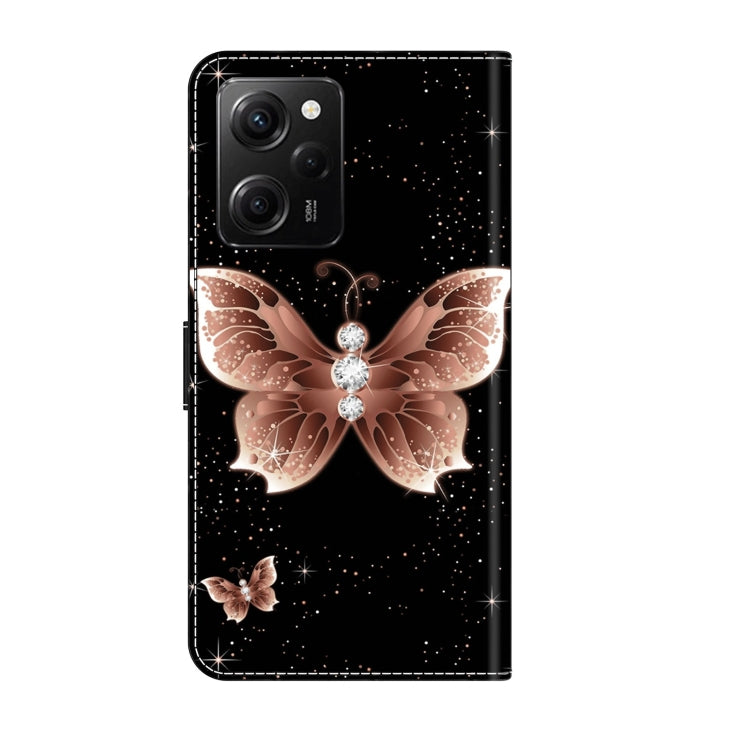 For Xiaomi Redmi Note 12 Pro Global Crystal 3D Shockproof Protective Leather Phone Case(Pink Diamond Butterfly) - free shipping - PMC TechLife - Order now!