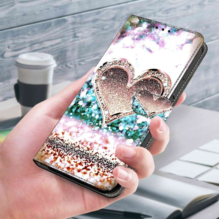 For Xiaomi Redmi Note 12 Pro+ Crystal 3D Shockproof Protective Leather Phone Case(Pink Diamond Heart) - free shipping - PMC TechLife - Order now!