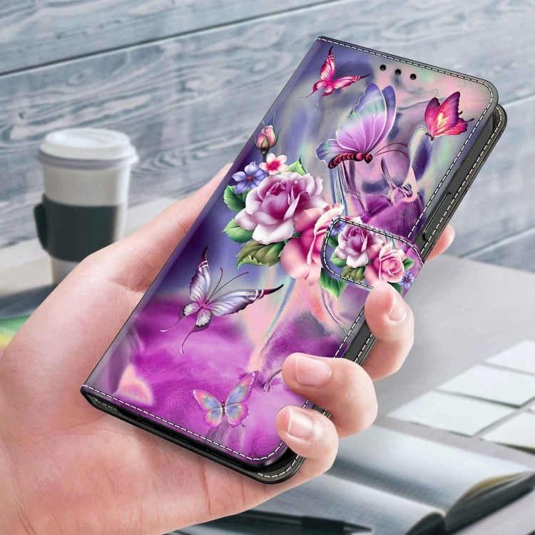 For Xiaomi 13 Pro Crystal 3D Shockproof Protective Leather Phone Case(Butterfly) - 13 Pro Cases by PMC Jewellery | Online Shopping South Africa | PMC Jewellery