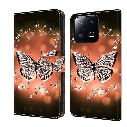 For Xiaomi 13 Pro Crystal 3D Shockproof Protective Leather Phone Case(Crystal Butterfly) - 13 Pro Cases by PMC Jewellery | Online Shopping South Africa | PMC Jewellery