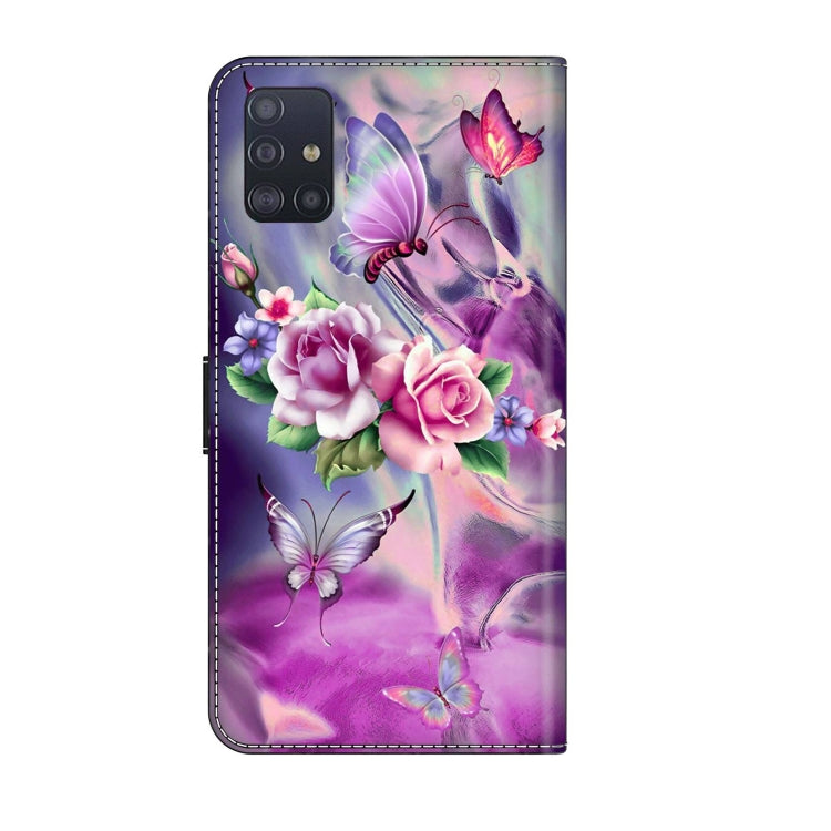 For Samsung Galaxy A51 4G Crystal 3D Shockproof Protective Leather Phone Case(Butterfly) - free shipping - PMC TechLife - Order now!