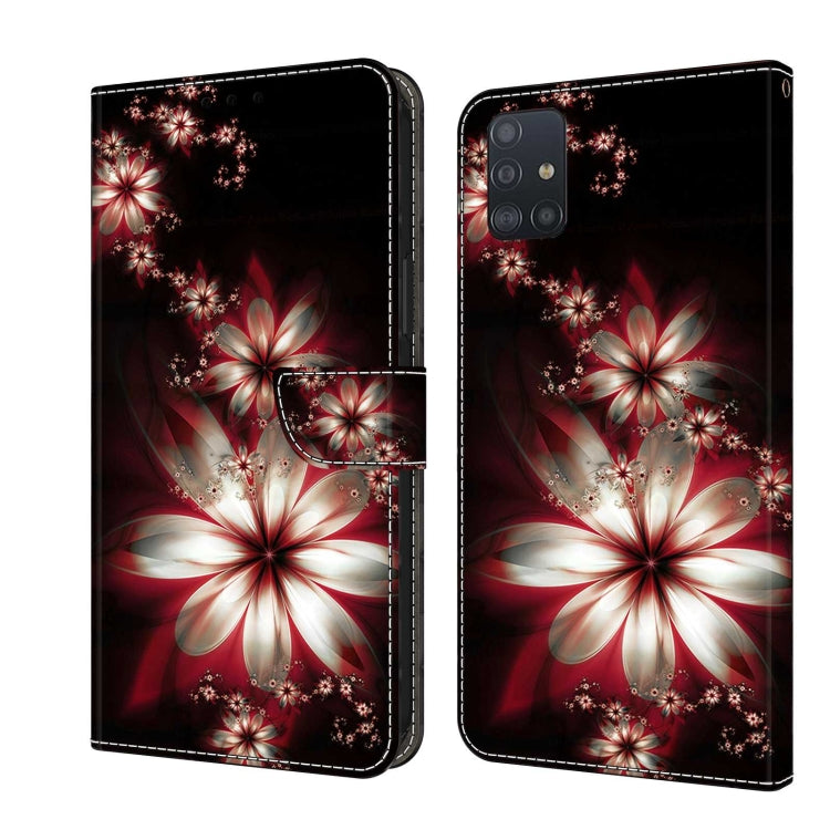 For Samsung Galaxy A51 4G Crystal 3D Shockproof Protective Leather Phone Case(Fantastic Flower) - free shipping - PMC TechLife - Order now!