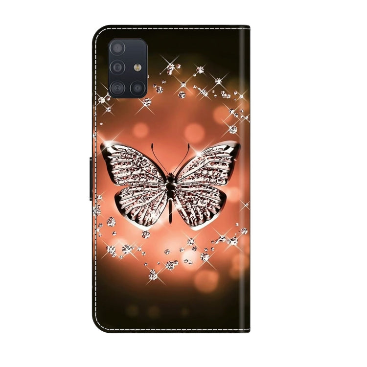 For Samsung Galaxy A71 4G Crystal 3D Shockproof Protective Leather Phone Case(Crystal Butterfly) - free shipping - PMC TechLife - Order now!