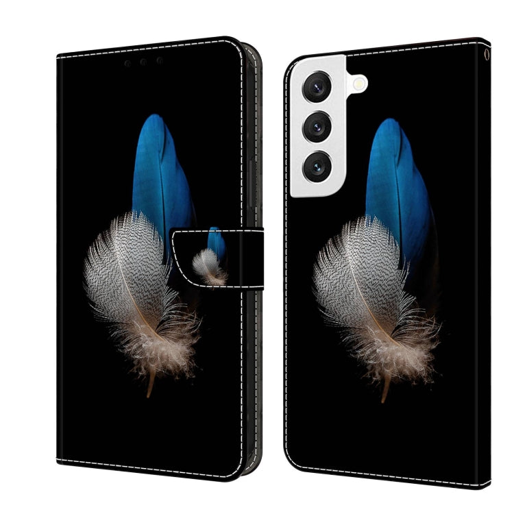 For Samsung Galaxy S22 Crystal 3D Shockproof Protective Leather Phone Case(Two Branches) - free shipping - PMC TechLife - Order now!