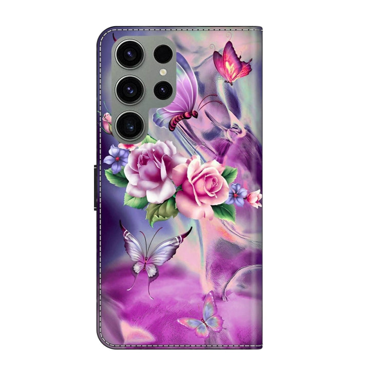 For Samsung Galaxy S23 Ultra Crystal 3D Shockproof Protective Leather Phone Case(Butterfly) - free shipping - PMC TechLife - Order now!