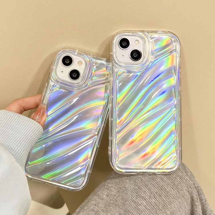 For iPhone 14 Laser Sequin Waves TPU Phone Case(Transparent) - free shipping - PMC TechLife - Order now!
