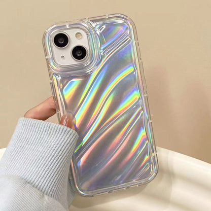 For iPhone 13 Pro Max Laser Sequin Waves TPU Phone Case(Transparent) - iPhone 13 Pro Max Cases by PMC Jewellery | Online Shopping South Africa | PMC Jewellery