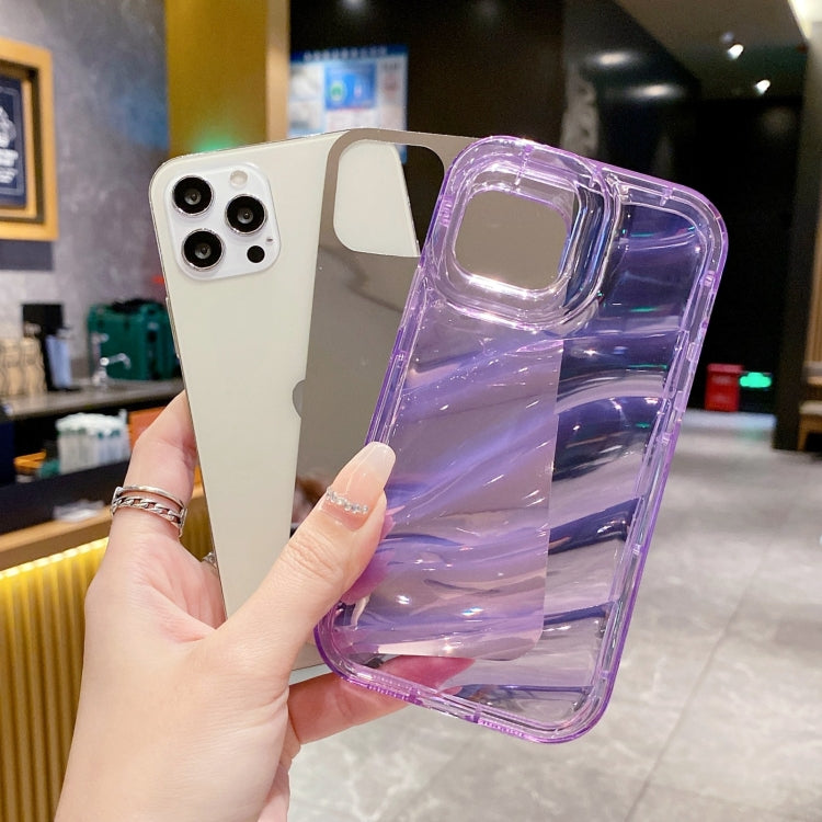 For iPhone 12 Laser Sequin Waves TPU Phone Case(Purple) - free shipping - PMC TechLife - Order now!