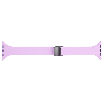 For Apple Watch 5 40mm Magnetic Buckle Slim Silicone Watch Band(Lavender) - Watch Bands by PMC Jewellery | Online Shopping South Africa | PMC Jewellery