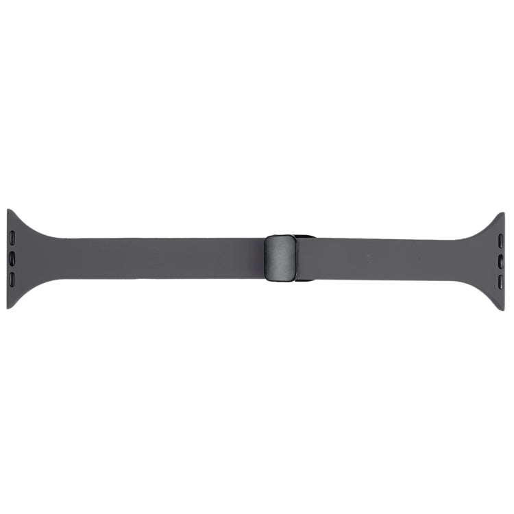 For Apple Watch 3 38mm Magnetic Buckle Slim Silicone Watch Band(Starry Grey) - Watch Bands by PMC Jewellery | Online Shopping South Africa | PMC Jewellery