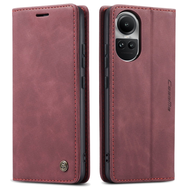 For OPPO Reno10 5G Global／Reno10 Pro Global CaseMe 013 Multifunctional Horizontal Flip Leather Phone Case(Wine Red) - OPPO Cases by CaseMe | Online Shopping South Africa | PMC Jewellery | Buy Now Pay Later Mobicred