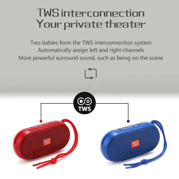 T&G TG179 Outdoor Multifunctional Wireless Bluetooth Speaker Support USB / TF / FM(Red) - Mini Speaker by T&G | Online Shopping South Africa | PMC Jewellery