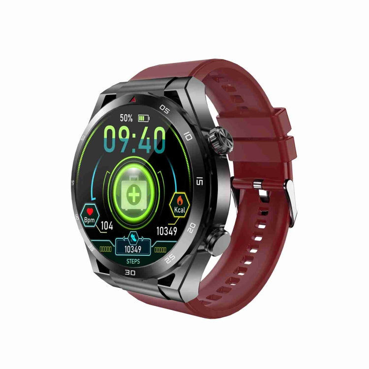 ET450 1.39 inch IP67 Waterproof Silicone Band Smart Watch, Support ECG / Non-invasive Blood Glucose Measurement(Red) - Smart Watches by PMC Jewellery | Online Shopping South Africa | PMC Jewellery